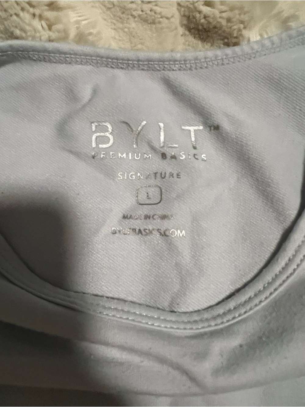 BYLT Signature Premium Basics Tank - Light Blue